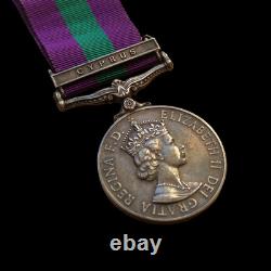 General Service Medal 1918-62 Cyprus Clasp Pte. Crossley, Royal Army Pay Corps