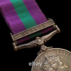 General Service Medal 1918-62 Cyprus Clasp Pte. Crossley, Royal Army Pay Corps