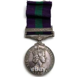 General Service Medal GSM Cyprus Emergency Campaign Clasp Bar Royal Artillery