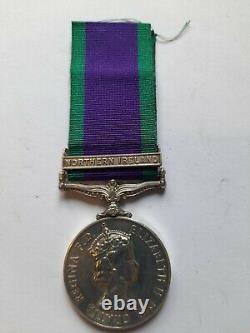 General Service Medal NORTHERN IRELAND clasp P H WOOLF ROYAL MARINE
