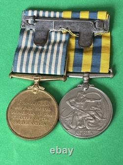Genuine Korea Medal Pair Royal Navy