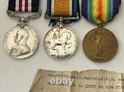 Genuine WW1 Military Medal Group Royal Field Artillery Salonika