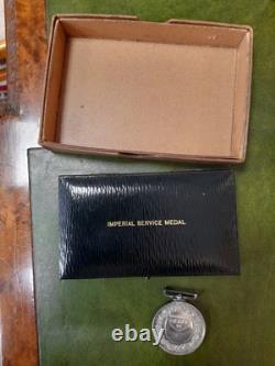 George V Imperial Service Medal/order And Marine Society Instituted Medal