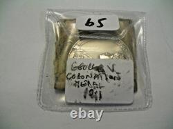 George V + Queen Mary Coronation Medal 1911 In Royal Mint Packet No. 65