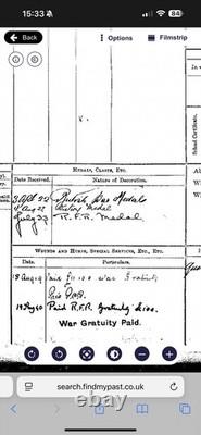 George V Royal Fleet Reserve Long Service Medal EMERY, ROYAL MARINES WW1 SERVICE