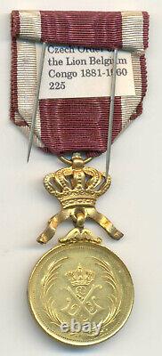 Gold Medal Royal Order Of The Lion (Congo Free State)