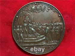Great Britain 1844 Royal Exchange London High Relief Copper Medal Au