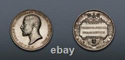 Great Britain 1909 Saxe-Coburg-Gotha, Edward VII Silver Prize Medal Spectacular