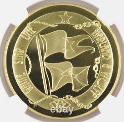 Great Britain 1997 50 Gram Gold Medal RMS Titanic 85th Anniversary NGC PF69 UC