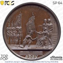 Great Britain, George III, Royal Military Academy Medal 1813, Top Pop, PCGS SP64
