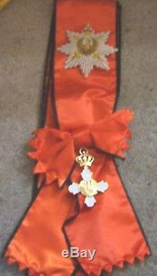 Greece Greek Hellenes Orthodox Phoenix Royal Award Order Medal Knight Sash Star