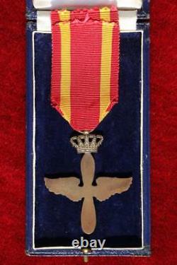 Greece Greek Ww2 War Hellenic Royal Air Force Medal Ribbon Propeller Wings Cross