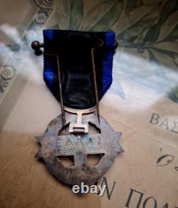 Greek Hellenic Framed Military Royal War Cross 1916-17 Medal Decoration & Award