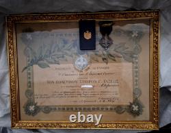 Greek Hellenic Framed Military Royal War Cross 1916-17 Medal Decoration & Award