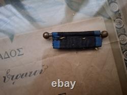 Greek Hellenic Framed Military Royal War Cross 1916-17 Medal Decoration & Award