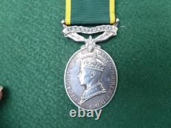 Gv1 Efficiency Territorial Service Medal Named To The Royal Artillery