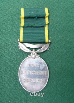 Gv1 Efficiency Territorial Service Medal Named To The Royal Artillery