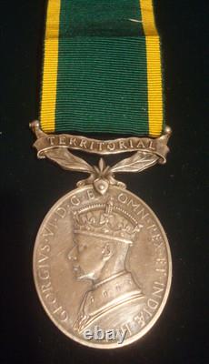 Gvi Territorial Efficient Service Medal 556186 Trp J W Ward Royal Tank Regiment