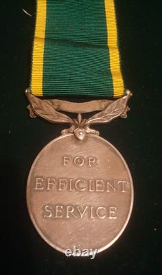 Gvi Territorial Efficient Service Medal 556186 Trp J W Ward Royal Tank Regiment