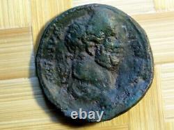 Hadrian, AE37.9 medallion, 117-138AD. Galley. ANCIENT ROMAN IMPERIAL BRONZE COINS