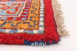 Hand-knotted 5'3 x 7'9 Royal Kazak Bordered, Geometric, Traditional Wool Rug