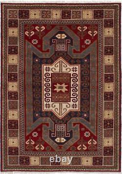 Hand-knotted Carpet Traditional 5'7 x 7'10 Royal Kazak Wool Area Rug