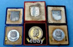 Henley Royal Regatta Silver Medal Badge Eton Magdalen College Boat Race Olympic