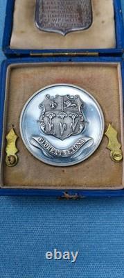 Henley Royal Regatta Silver Medal Badge Eton Magdalen College Boat Race Olympic
