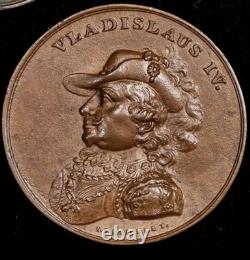 Historical Medal Wladyslaw IV Vasa Poland 17th Century Royal Portrait Restrike