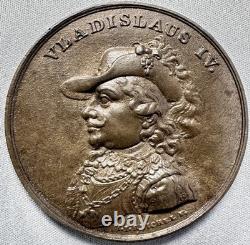 Historical Medal Wladyslaw IV Vasa Poland 17th Century Royal Portrait Restrike