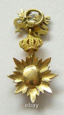 I553 Annam French Protectorate Imperial Order of the Dragon GOLD miniature OR