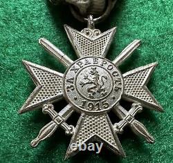 III degree Royal Bulgarian 1915 War Cross Bravery silver medal