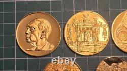 Imperial Family Commemorative Medal Set of 5 Emperor Collection d Condition