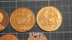 Imperial Family Commemorative Medal Set of 5 Emperor Collection d Condition