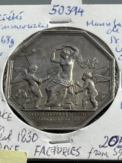 Imperial France Silver Medal 1830 W. 18.63 gram 30 mm Manufactures of Lionn