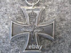 Imperial German WWI Iron Cross Second Class Medal MKD with Long Ribbon