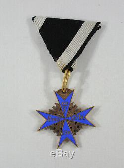 Imperial German WWI Prinzen Pour Le Merite Blue Max Neck Medal Bar Decoration