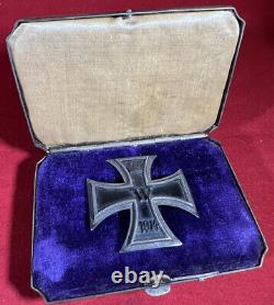 Imperial German World War WW1 EK1 Iron Cross DEUMER Vaulted German Cross Medal
