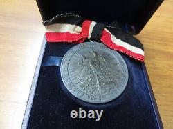Imperial Germany 1898 Frankfurt Regatta Club Rowing 40mm Medal with Original Box