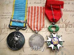 Imperial Guard J A Bannes wounded 1855 Crimea Italy 1859 & Legion Honour medal