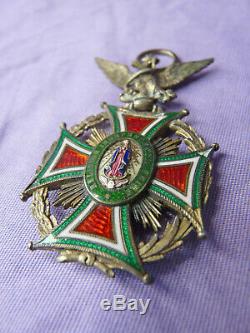 Imperial Order of Guadalupe GRAND CROSS Vintage Mexican Military Medal GOLD