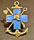 Imperial Russia Badge Of Society Of The Blue Cross Gold & Silver Hallmarked