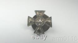 Imperial Russia Empire Sterling Silver Cross Medal Badge Miniature