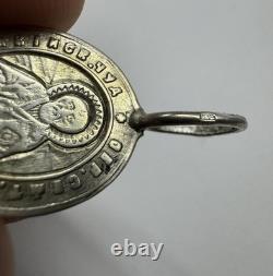 Imperial Russian 84 Silver Icon Svyatogorskaya Bogorod. & St Nikolay Mir. 2.48 g