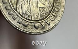 Imperial Russian 84 Silver Icon Svyatogorskaya Bogorod. & St Nikolay Mir. 2.48 g