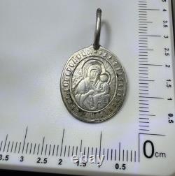 Imperial Russian 84 Silver Icon Svyatogorskaya Bogorod. & St Nikolay Mir. 2.48 g