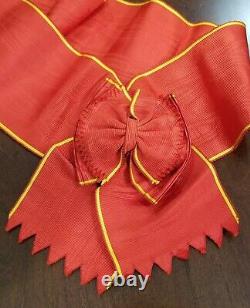 Imperial Russian Sash Ribbon for St. Anna 1st class Order. Medal badge USA ONLY