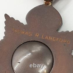 Imperial Service Medal GV Star Thomas R. Langford Photos Orig Clasp 1910 1920