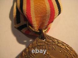 Imperial WW I China medal for the colonial soldier in China with two clasp