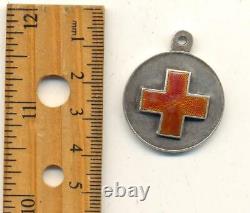 Imperial order Russian Original sterling Silver Medal RED CROSS 28mm (#1162)